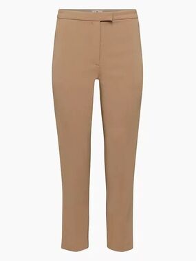 Aritzia Babaton Tailored Straight-Leg Pants in Camel